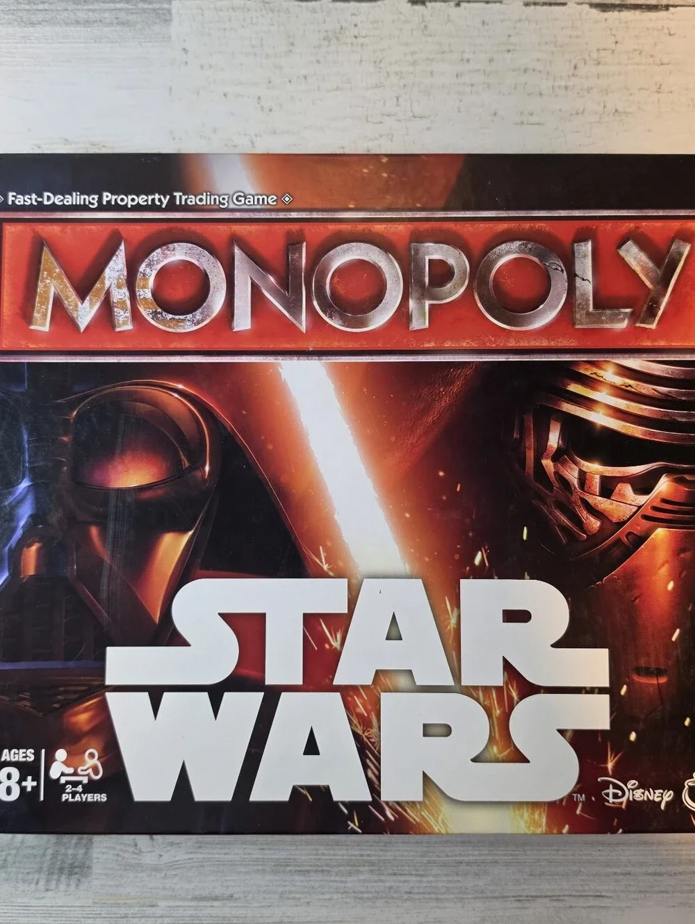 Star Wars Monopoly Force Awakens Board Game Complete New Open Box Figures Sealed